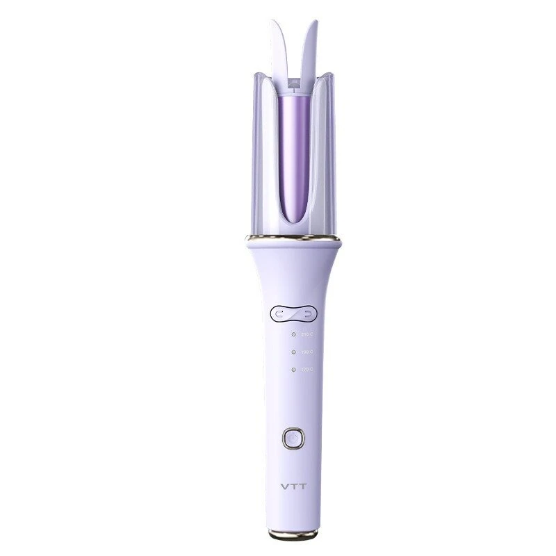 (image for) 28mm Professional Automatic Ceramic Curling Iron 3 Temperature Settings 5-Second Preheat Anti-Scald Design Automatic Rotating Curling Iron EU Plug
